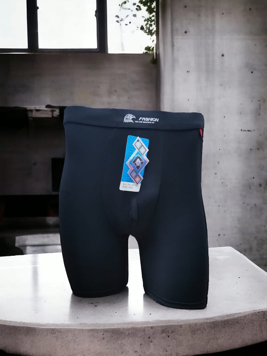 بوكسر رجالي طويل خامة زبدة القطن سادة 6 قطع