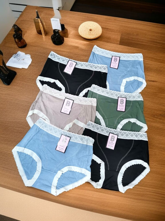 سلب ستاتي دانتيل خصر عريض 6 قطع