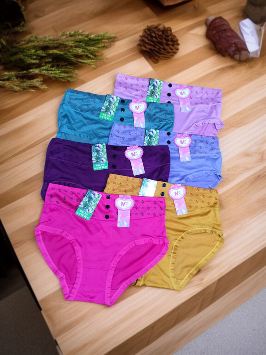 High-waist bikini briefs 6 pieces