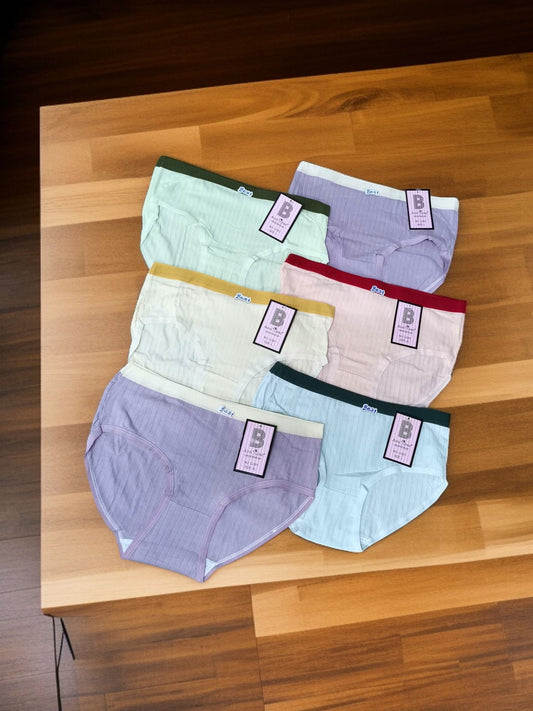 Ladies' slip, high-waisted, 6 pieces