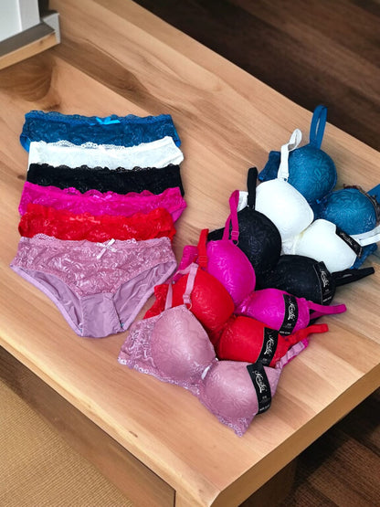 طقم عرايسي دانتيل بوش 4 أطقم