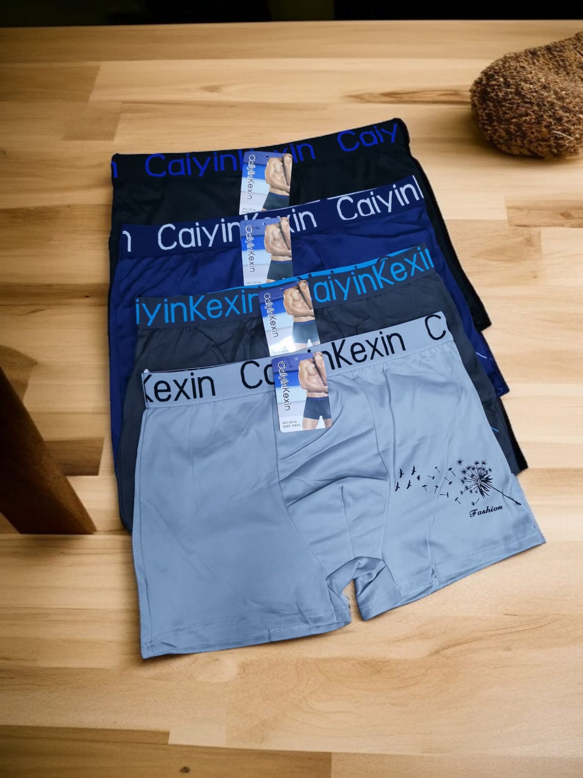 بوكسر رجالي قصير مرسم  6 قطع