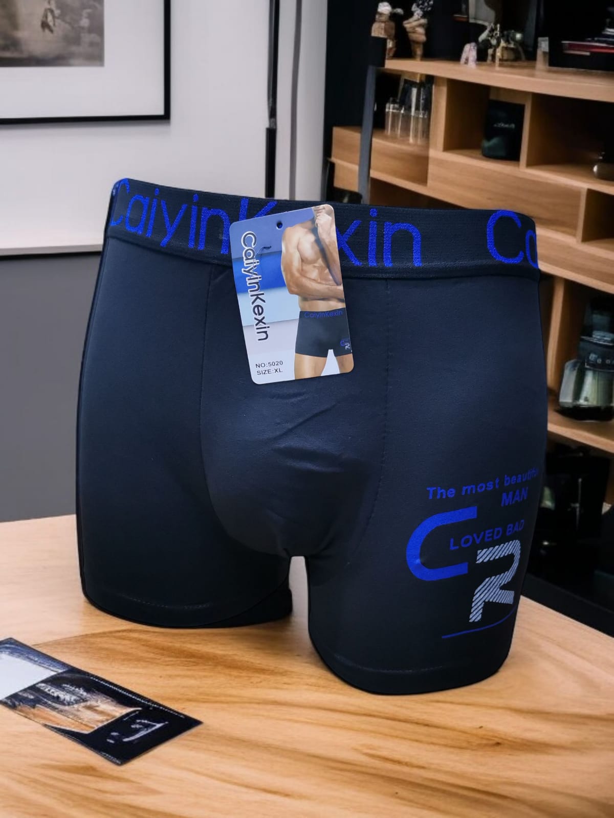 بوكسر رجالي قصير مرسم  6 قطع