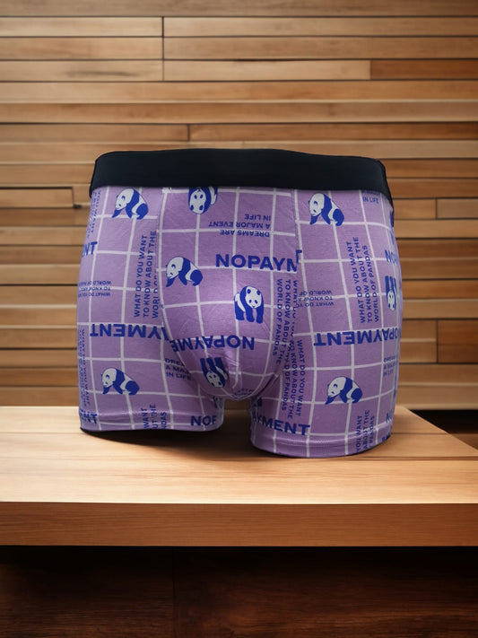 بوكسر رجالي قصير مرسم 6 قطع