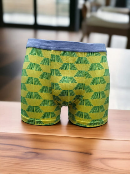 بوكسر رجالي قصير مرسم 6 قطع